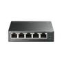 Imagem de Switch 5 Portas TP-Link TL-SF1005LP Metal Fast Ethernet 10/100Mbps C/4 Portas PoE