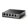 Imagem de Switch 5 Portas TP-Link TL-SF1005LP Metal Fast Ethernet 10/100Mbps C/4 Portas PoE