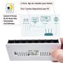 Imagem de Switch 8 Portas Alta Velocidade 10/100mbps Com Fonte de Alimentação KPE08B