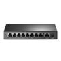 Imagem de Switch 9 portas TPLink, 8 Portas PoE, Fast Ethernet, 10/100mbps, TLSF1009P