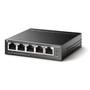 Imagem de Switch Gigabit Profissional 10/100/1000 C/ 5 Portas (sendo 4 Poe) Tl-sg1005lp Smb