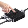 Imagem de Switch KVM USB 3.0 1x2/2x1 - Hub para Computador, Impressora, Teclado e Mouse