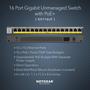Imagem de Switch NETGEAR Gigabit Ethernet PoE GS116LP - 16 Portas Não Gerenciado