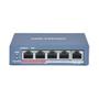 Imagem de Switch Poe 05 Portas 10/100 Mbps Ds-3e1105p-ei/m Hikvision