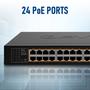 Imagem de Switch PoE+ BV-Tech 24 Portas com 2 Gigabit Ethernet ou SFP