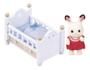 Imagem de Sylvanian Families Bebe Coelho Chocolate E Cama - Epoch 5017