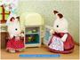 Imagem de Sylvanian Families Mãe Coelho Chocolate Geladeira - com Acessórios Epoch Magia