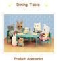 Imagem de Sylvanian Families Stomle Family Dining Table Conjunto Mesa De Jantar Em Miniatura Confort Original Epoch NOD03