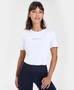 Imagem de T-shirt Alto Giro Skin Fit Tule E Abertura Costas Feminina Ref:2341701