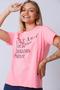 Imagem de T-shirt Basic Rosa Neon Fly Away & Make Your Dreams Shine