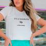 Imagem de T-Shirt Branca Its A Wonderful