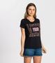 Imagem de T-shirt com Estampa Listen Feminina Rovitex