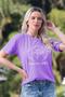 Imagem de T-shirt Estonada Garden Violeta