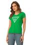 Imagem de T-shirt fem guess silk logo triangulo