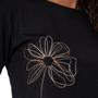 Imagem de T-Shirt Feminina Olho Fatal Com Bordado Preto