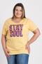 Imagem de T-shirt Feminina Plus Size Estampada "Stay Cool" - Serena