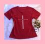 Imagem de T-shirt Jesus Cristo algoao cor vermelha tamanho p.Medidas,busto 44cmcinaltura 58cmtura47cm