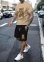 Imagem de T- Shirt masculina conjunto Casual verão + Short Tactel urso Stay Lover Premium estampado