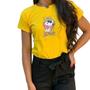 Imagem de T-shirt snoopy one love - amarela