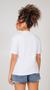 Imagem de T-Shirt Zinco Com Gola Redonda Com Silk Off White