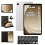 Imagem de Tablet Galaxy Prata A9 8.7 128gb 8gb Com Teclado Preto Bluetooth e Capa Giratória