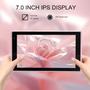 Imagem de Tablet HDTABLET 7" Android 12 - 4GB RAM + 32GB ROM (Expansível até 1TB) - Rosa