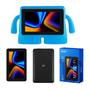 Imagem de Tablet Infantil  M7 Wi-fi 64GB 4GB Ram 7" NB409 Com Capa Universal Ant Impacto Azul