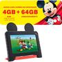 Imagem de Tablet Infantil Mickey Mouse Disney Capa 64Gb Criança YouTub