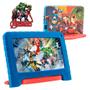 Imagem de Tablet Infantil Multilaser Marvel Avengers NB417 Azul Vermelho para Criança 64GB Quad-Core 4GB RAM