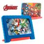 Imagem de Tablet Infantil Multilaser Marvel Avengers NB417 Azul Vermelho para Criança 64GB Quad-Core 4GB RAM