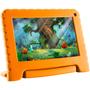 Imagem de Tablet Infantil Multilaser NB380 Laranja Kid Pad Capa de Silicone 32GB Para Criança Youtube Netflix