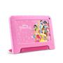 Imagem de Tablet Infantil Princesas Rosa Com Controle Parental 4GB RAM 64GB Tela 7 pol Wifi Android 13 Quad Core Com Case Protetor