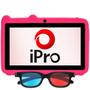 Imagem de Tablet Ipro Turbo 7 Kids Wi-Fi 32GB/2GB Ram de 7" 0.3MP/0.3MP - Rosa/Cinza