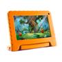 Imagem de Tablet Multilaser Kid Pad com Controle Parental 32GB  + Tela 7 pol + Wi-fi + Android 11 (Go edition) + Processador Quad Core Laranja - NB380