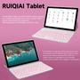 Imagem de Tablet RUIQIAI Android 14 10.1" 8 GB de RAM 64 GB de ROM e teclado