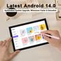 Imagem de Tablet RUIQIAI Android 14 10.1" 8 GB de RAM 64 GB de ROM e teclado