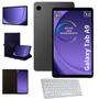 Imagem de Tablet Samsung Galaxy Wifi X110 A9 Grafite 128GB 8GB Ram 8.7 Com Teclado Branco Bluetooth e Capa Giratória