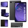 Imagem de Tablet Samsung Galaxy Wifi X110 A9 Grafite 128GB 8GB Ram 8.7 Com Teclado Preto Bluetooth e Capa Giratória 