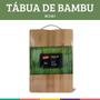 Imagem de Tábua de Bambu com Alça em Inox Retangular 20x30 Mori