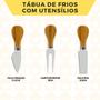 Imagem de Tábua De Cortar Carnes Legumes Frutas Kit Gafo Faquinha 1 Peça