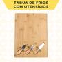 Imagem de Tábua De Cortar Carnes Legumes Frutas Kit Gafo Faquinha 1 Peça
