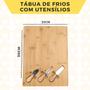 Imagem de Tábua De Cortar Carnes Legumes Frutas Kit Gafo Faquinha 1 Peça