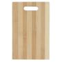 Imagem de Tabua de Corte 100% Bambu 26x16 Carnes Legumes Frutas Multiuso Universal Com Encaixe Para As Mãos