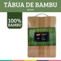 Imagem de Tábua de Corte Bambu com Alça Inox Retangular 20x30 Mori