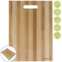 Imagem de Tabua de Corte Bambu Retangular 33x23cm Com Alça  Art House