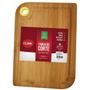 Imagem de Tabua de Corte Carne Churrasco Bambu com Alça de Silicone 33x24