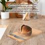 Imagem de Tábua de Corte Cozinha Resistente 32x19cm Bambu Com Alça