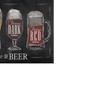 Imagem de Tábua de Corte Retangular Beer Types em Vidro - 20x30cm