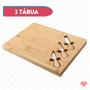 Imagem de Tabua de Frios Bambu Madeira Com Kit Utensilios Petiscos 1 UN