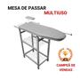 Imagem de Tábua de passar Mesa passadeira de roupas multiuso com tecido térmico porta calça cabideiro e suporte para ferro